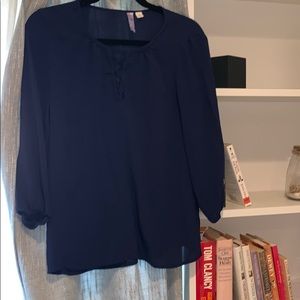 Alfa | Navy Blouse